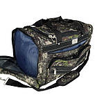 Камуфляжна дорожня сумка Kaiman 60см, 60л Піксель, фото 3