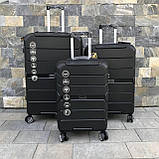 Дорожня сумка на 4х2 колесах Wings PP05 Чемодан з поліпропілену Валіза середня чемодан дорожный средний, фото 3