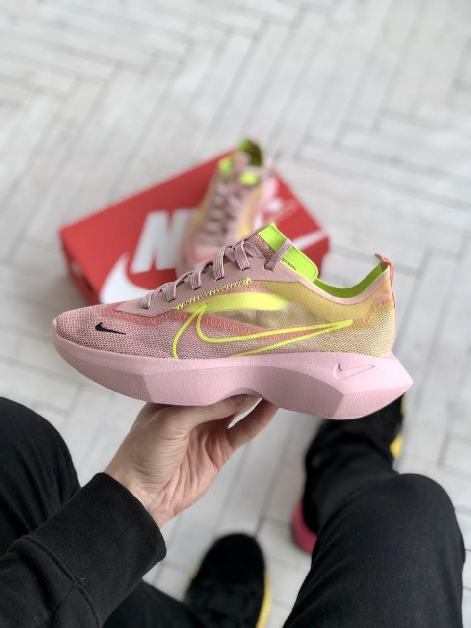 Жіночі стильні кросівки Nike Vista Lite Rose літні Найк Віста рожеві легкі сіточка Індонезія неон