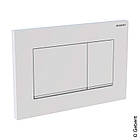 Кнопка зливу для інсталяції GEBERIT подвійна матована біла 96734 115.883.01.1, фото 3