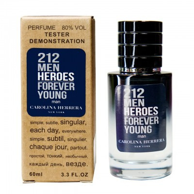 Carolina Herrera 212 Men Heroes Forever Young TESTER LUX, мужской, 60 мл