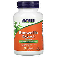 Екстракт босвелії NOW Foods "Boswellia Extract" 500 мг (90 гелевих капсул)