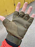 Тактичні рукавиці без пальців, фото 6