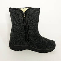 Чоловіче полегшене взуття 43р 29см, Чорні черевики для роботи, Чоботи рибальські утеплені GJ-97