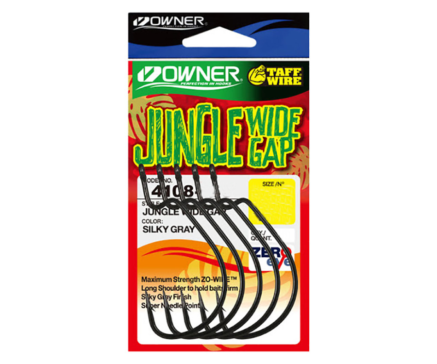 Гачки Owner Offset Jungle Wide Gap 4108 No7/0, фото 1
