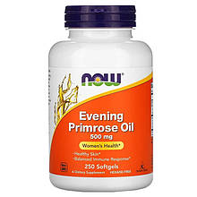 Олія примули вечірньої NOW Foods "Evening Primrose Oil" 500 мг (250 гелевих капсул)