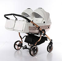 Дитяча коляска для двійнят Junama Mirror Satin Duo 05