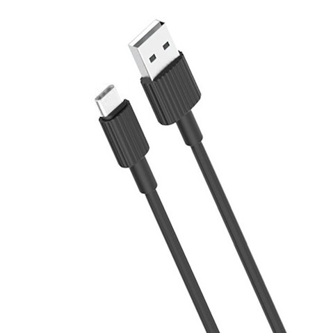 Кабель XO NB156 USB - Type-C 2.4A/1m (Чорний)