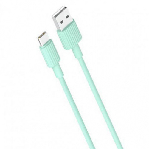 Кабель XO NB156 USB - Type-C 2.4A/1m (Зелений)