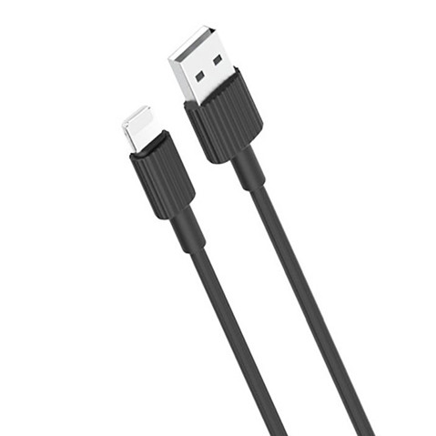 Кабель XO NB156 USB - Lightning 2.4A/1m (Чорний)