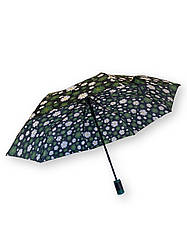 Жіноча напівавтоматична парасолька на 8 спиць з квітковим принтом