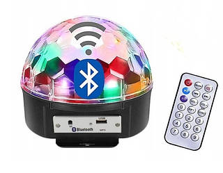 Світлодіодний диско куля Crownberg CB-0305 Magic Ball LED Bluetooth MP3