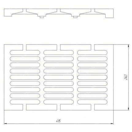 Колосник 110 SVT (415x240) чавунне лиття, фото 2