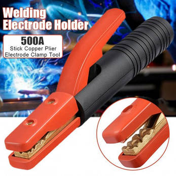 Електродотримач America 500A довжина 26 см, метал лиття BF, фото 1