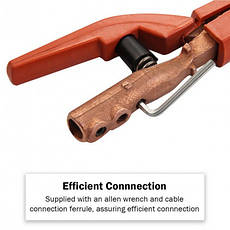 Електродотримач America 500A довжина 26 см, метал лиття BF, фото 3