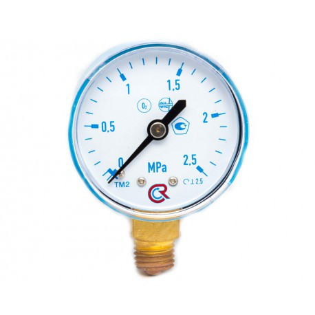 Манометр кисневий 0-2,5МПа. BF