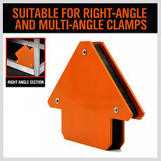 Струбцина магнітна для зварювання 12,5 кг (зварювальний магніт) HORUSDY BF, фото 3