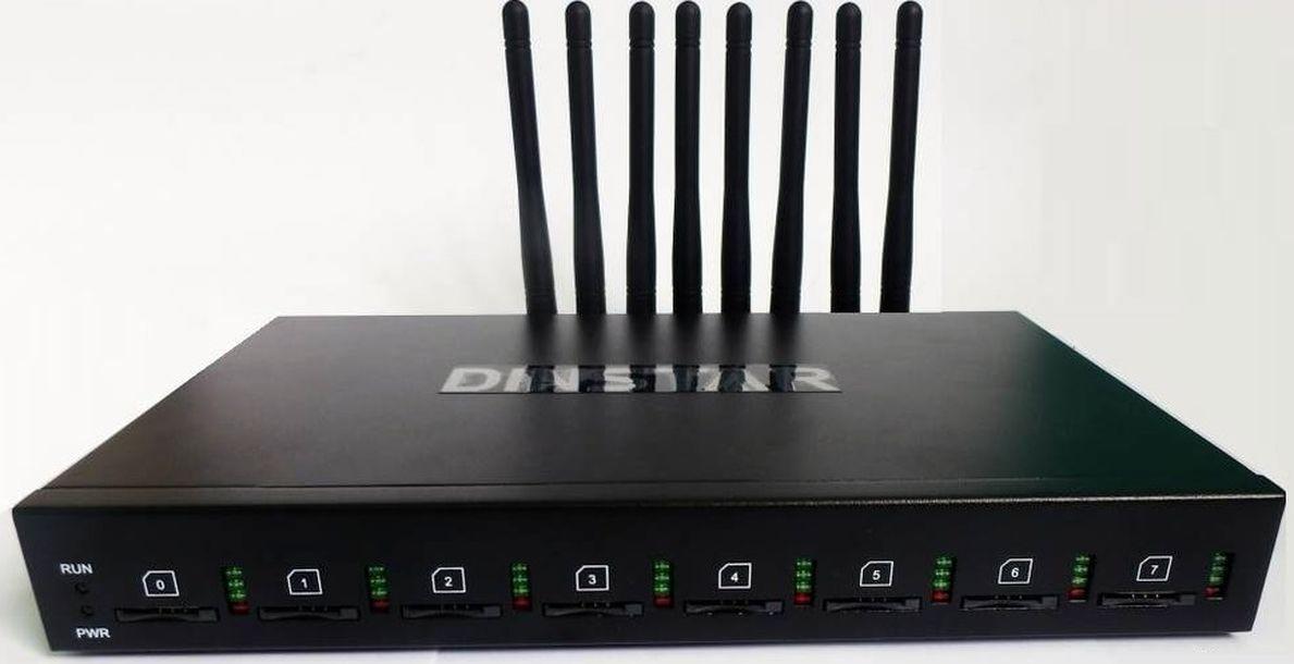 GSM VoIP шлюз Dinstar UC2000-VE-8G-B
