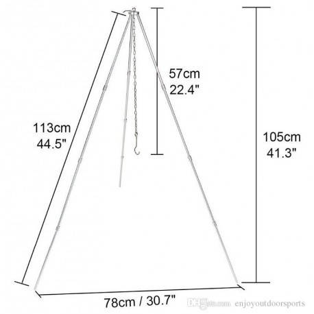 Тринога для казана розбірна в чохлі BF, фото 1