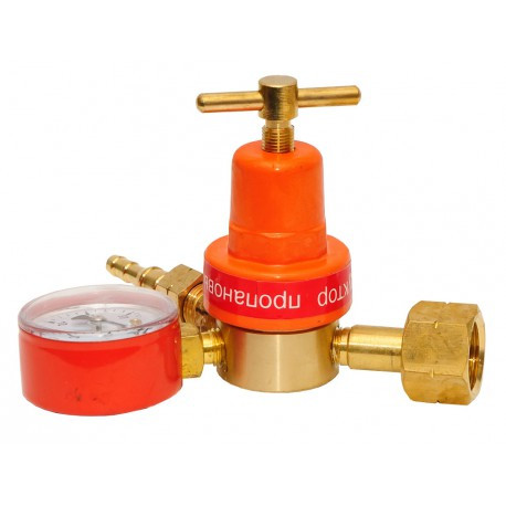 Редуктор з манометром пропановий (0,6 МПа) Точ. Прилад (латунь) малий BF