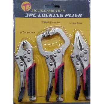 Набір міні-кліщів для фіксації, 3 шт BIG HEAD BROTHER BF, фото 3