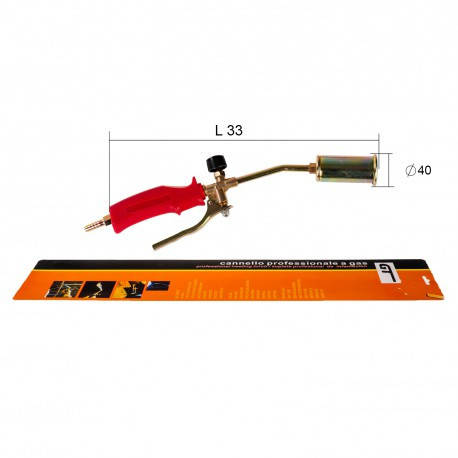 Пальник пропан із клапаном GT 330 mm ( діаметр 4 mm) латунь BF, фото 1