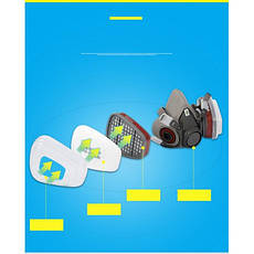 Респіратор маска FD-410 6200 BF, фото 3