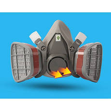 Респіратор маска FD-410 6200 BF, фото 5