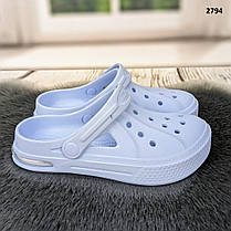 Сабо крокси жіночі світло-блакитні на балоні Даго Стиль 2794, фото 3