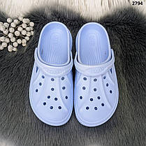 Сабо крокси жіночі світло-блакитні на балоні Даго Стиль 2794, фото 2