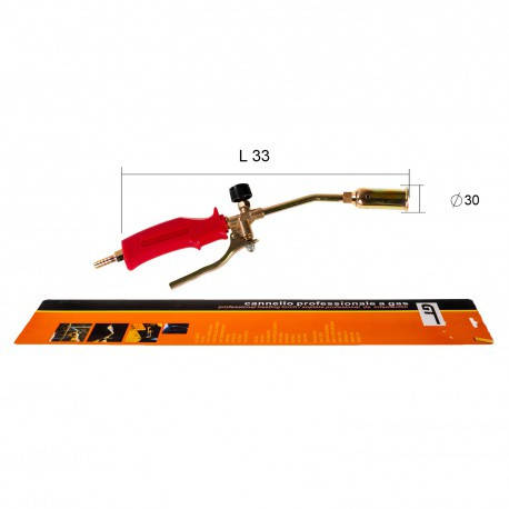 Пальник пропан із клапаном GT 330 mm ( діаметр 3 mm) латунь BF, фото 1