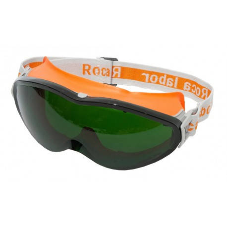 Окуляри захисні ROCA LABOR (лінза не потільна ПК скло, антидряпина) лінза зелена BF, фото 2