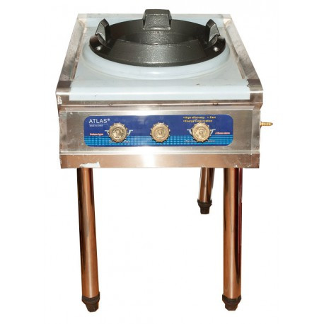 Газова плита з чавунним таганком ATLAS 35 кВт ( З П'ЄЗОРОЗІГОМ) BF