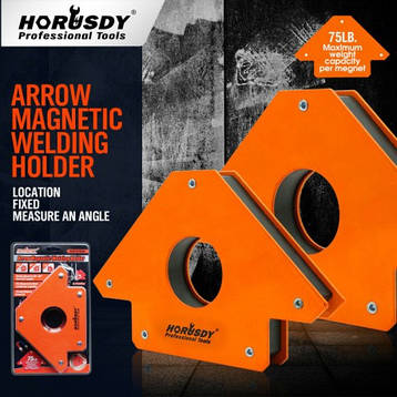 Струбцина магнітна для зварювання 37,5 кг (зварювальний магніт) HORUSDY BF, фото 2