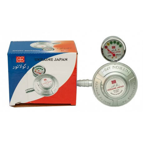 Редуктор із манометром для польських туристичних балонів (Ukraine Japan) BF, фото 2