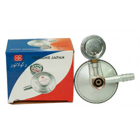 Редуктор із манометром для польських туристичних балонів (Ukraine Japan) BF, фото 1