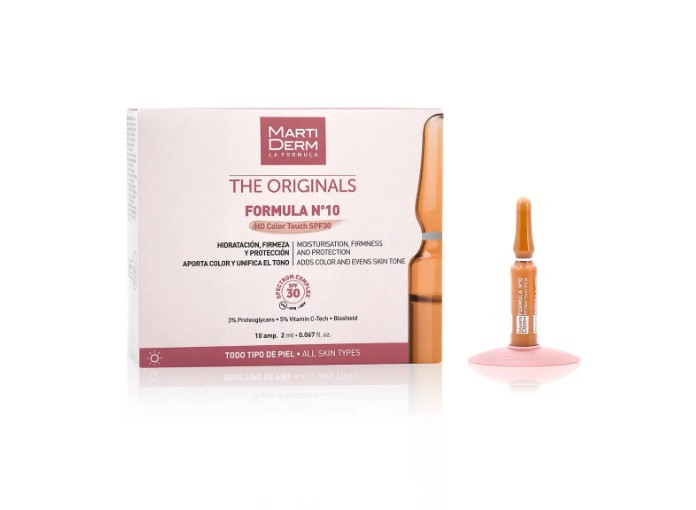 Мартідерм Оріджиналс Формула N10 Колор Тач Martiderm Originals Formula №10 HD Color Touch SPF30, 10 ампул