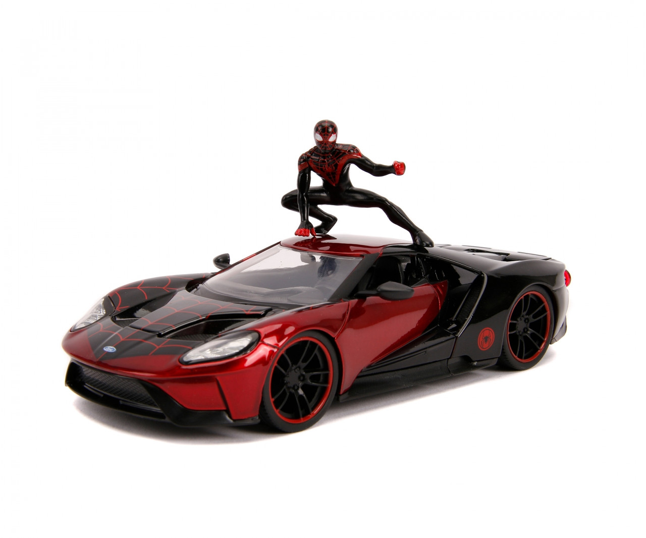 Машинка Spider-Man Форд GT 2017 металевий з фігуркою Майлза Моралеса, 1 ...