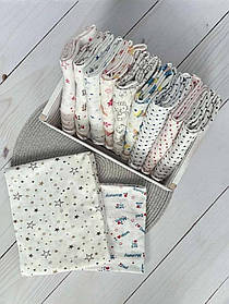 Велика трикотажна пелюшка для новонароджених кулір 100% бавовна 100*95см Lari