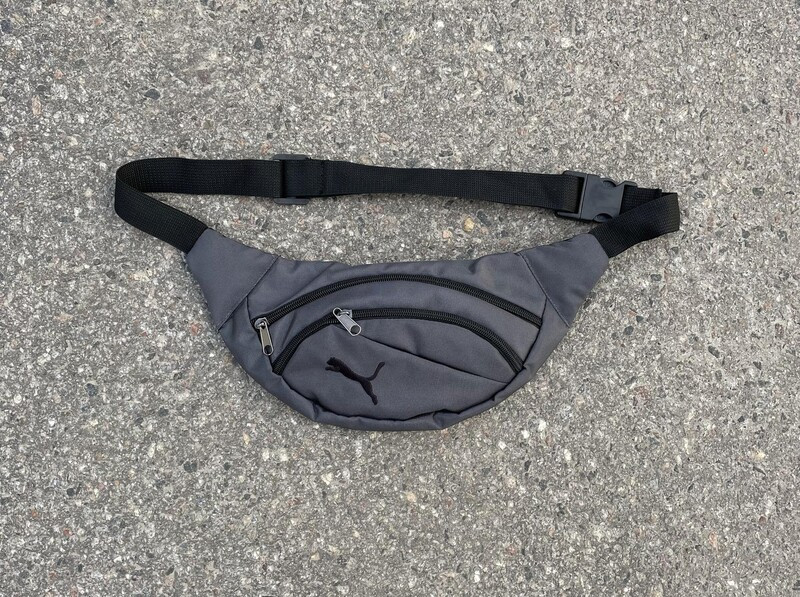 Бананка сіра з чорним лого Пума, фото 1