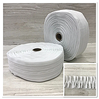 Тесьма для Штор, Шторна Стрічка Матова ширина 6 см Вафелька 50 м