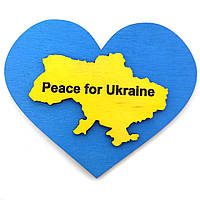 Магнит на холодильник "Peace for Ukraine" 8x6.5 см