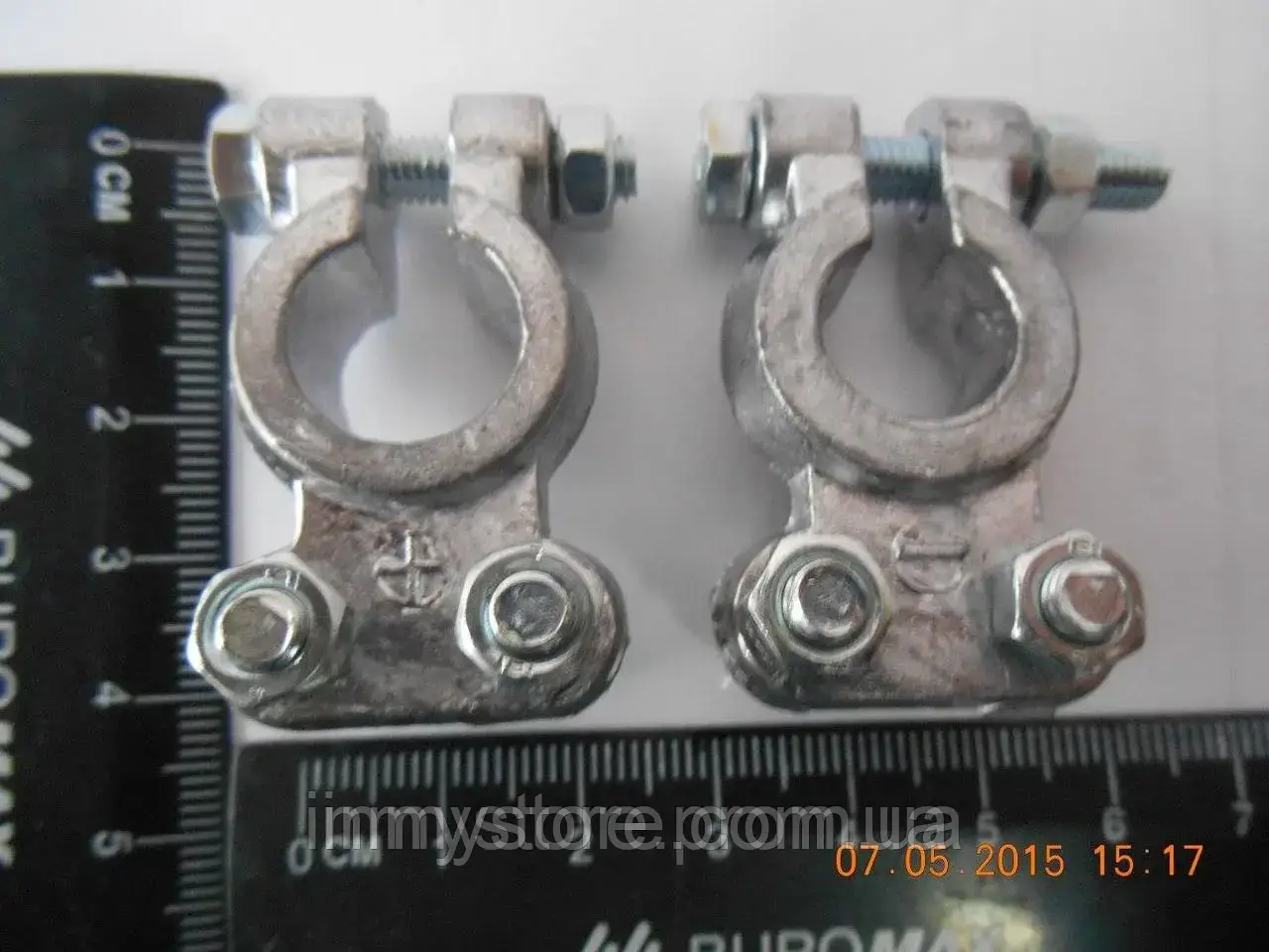 Клеми на акумулятор для мотоблока, свинець, комплект, фото 1