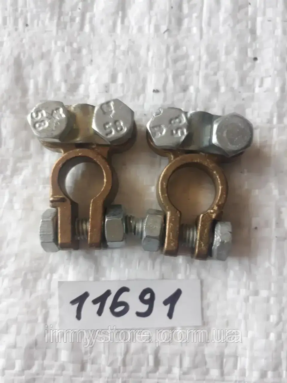 Клеми на акумулятор для мотоблока, латунь, комплект, фото 1