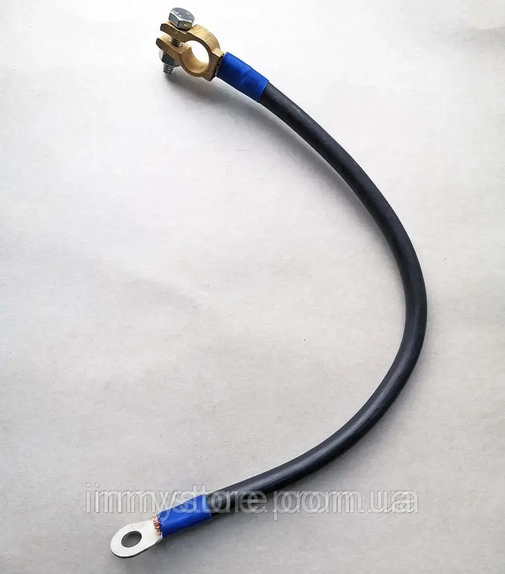 Мінус АКБ 35мм.кв.латунь Ø 10мм. L-20см., фото 1