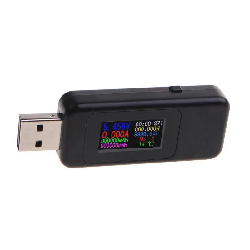 USB-тестер для вимірювання ємності, струму, часу 4-30 V 6.5 A KWS-MX18L