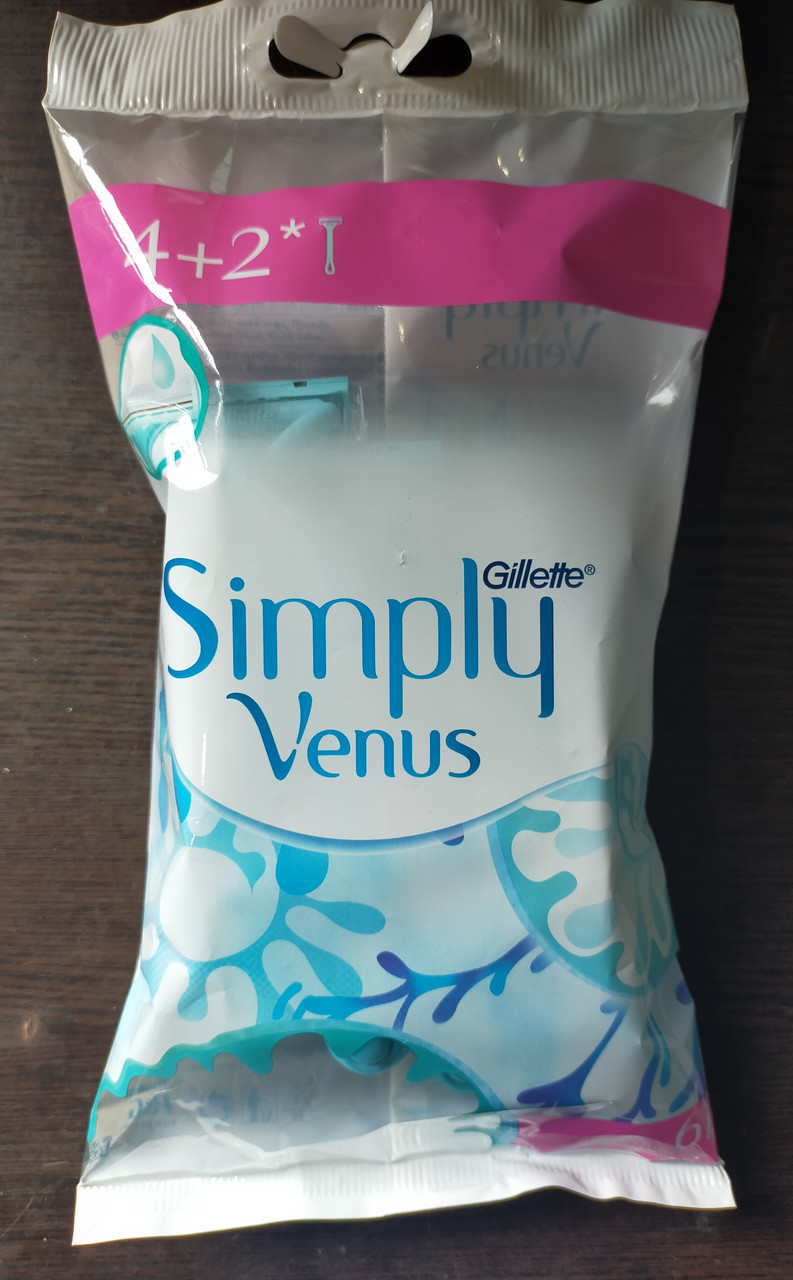 Купить Станки женские для бритья Gillette Simply Venus на 2 лезвия 4+2 ...