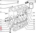 Прокладка блока картера на Fiat Ducato 280, 290 (82-94) 2.5, 98432857, 98432884, 99432807, фото 3