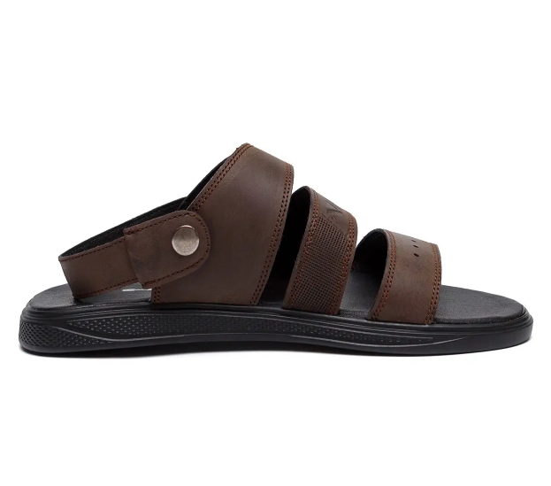Чоловічі шкіряні сандалі Wittano brown, фото 1