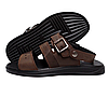 Чоловічі шкіряні сандалі Wittano brown, фото 3